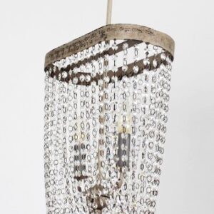 Contemporary Looped Crystal Swag Chandelier