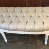 Louie the 16th French Tufted Bedside Window Entryway Bench Shabby Chic Primitive