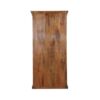 Tall Library Bookcase Display Cabinet Rustic Distressed 2 Glass Door - Image 4