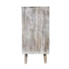 Modern Sunburst Sideboard Credenza Buffet Server Hand Carved Storage Cabinet Entryway Den Living Room Solid Wood - Image 2