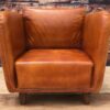 Modern Leather Lounge Club Accent Home Office Chair