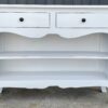 Valencia 2 Drawer Shabby Chic Primitive Open Bottom Shelf Sideboard Console Table Entryway