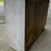 Carved Fretwork Entryway Hallway Console Mirror Door Buffet Server Solid Wood Accent Cabinet Whitewash Finish Bathroom Bedroom Linen Storage - Image 2