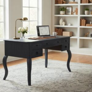 Queen Anne Desk Secretary Country French Den Bedroom Library Vanity