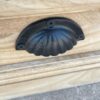 Roman 3 Drawer Arched Open Shelf Hand Carved Library Bookcase 2 Drawer - Image 4