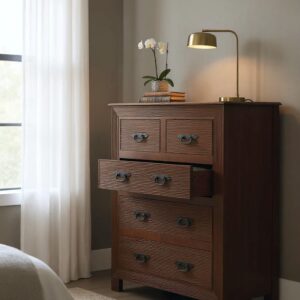 Contemporary Tall Boy Chest High Boy Custom English Tudor Cabinet Bachelor Primitive Designer Rustic Bedroom Dresser