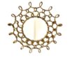 Round Modern Large Gold Wall Hanging Designer Mirror Chain Links Entryway Bedroom Bathroom Living Room