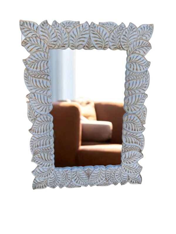 Elegant European Style Large Gold Leaf Wall Hanging Accent Home Decor Entryway Mirror