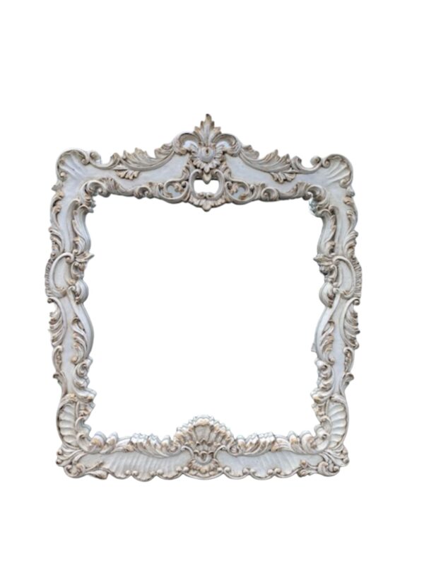 French Country Large Distressed Gold Square Wall Hanging Mirror Accent Dining Living Room Bedroom Bathroom - Image 6