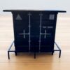 Industrial Container Shipping Bar Cabinet Storage Modern Wine Rack Kitchen Den Garage Man Cave 47x2x42 Heavy Metal Steam Punk Railroad