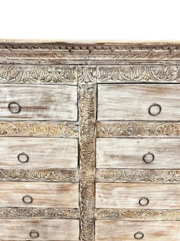 Coastal 10 Chest of Drawers Solid Spacious Dresser Storage Bedroom Furniture Shabby Chic Primitive - Image 3