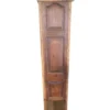 Farmhouse Tall Distressed 2 Door 1 Drawer Glass Display Storage Linen Pantry Kitchen Den Open Bottom Shelf Rustic Cabinet Distressed - Image 2
