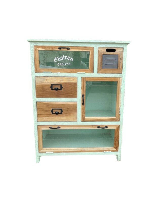 Chateau French Country Glass Door Pull Handle Storage Kitchen Dining Den Shabby Chic Cabinet - Image 3