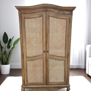 French Country Armoire Linen Cabinet Bedroom Louis XV Book Shelve Continental Designer Traditional Coastal Beach Den Bathroom Livingroom