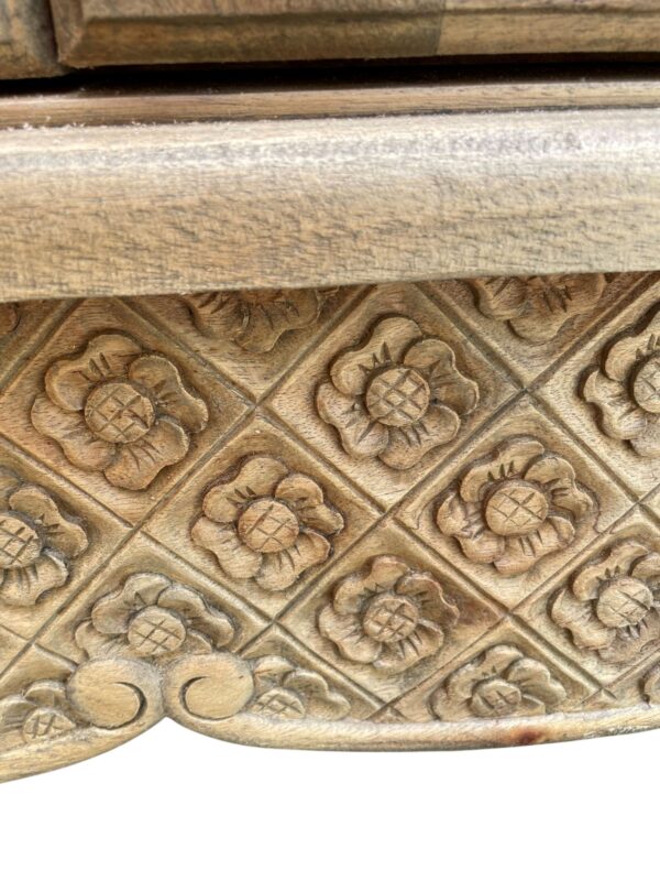 French Country Armoire Linen Cabinet Bedroom Louis XV Book Shelve Continental Designer Traditional Coastal Beach Den Bathroom Livingroom - Image 3