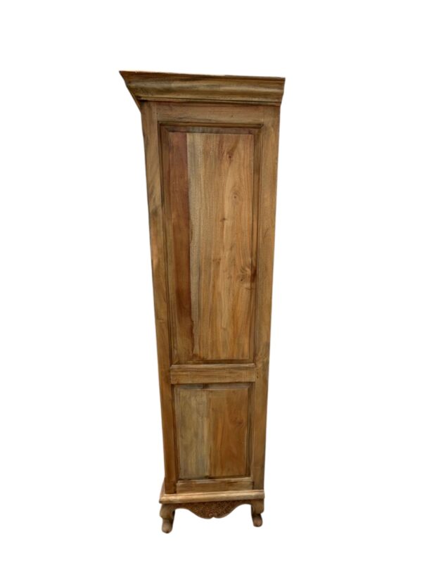 French Country Armoire Linen Cabinet Bedroom Louis XV Book Shelve Continental Designer Traditional Coastal Beach Den Bathroom Livingroom - Image 5