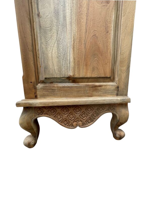 French Country Armoire Linen Cabinet Bedroom Louis XV Book Shelve Continental Designer Traditional Coastal Beach Den Bathroom Livingroom - Image 6