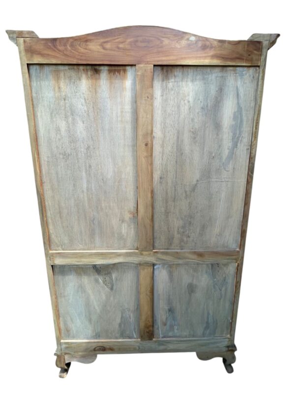 French Country Armoire Linen Cabinet Bedroom Louis XV Book Shelve Continental Designer Traditional Coastal Beach Den Bathroom Livingroom - Image 7