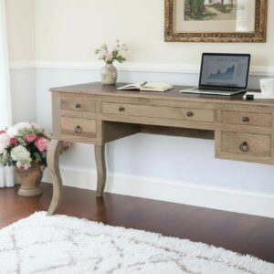 Queen Anne Desk Secretary Country French Den Bedroom Library Vanity